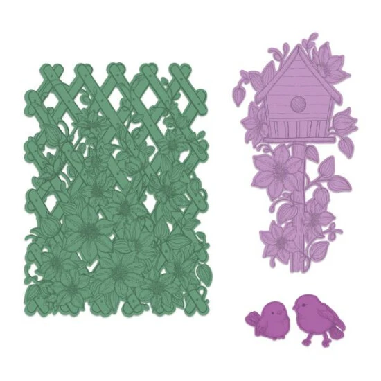 Buy ✨ Heartfelt Creations Clematis Birdhouse & Trellis Die ✔️ 3 Buy ✨ Heartfelt Creations Clematis Birdhouse & Trellis Die ✔️