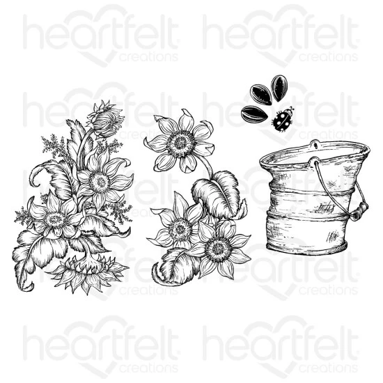 Cheapest ๐ Heartfelt Creations Rustic Sunflower Bucket Cling Stamp Set ๐ฏ 3 Cheapest ๐ Heartfelt Creations Rustic Sunflower Bucket Cling Stamp Set ๐ฏ