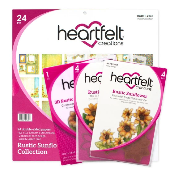 Promo ๐ Heartfelt Creations Rustic Sunflower Essentials Bundle ๐ 2 Promo ๐ Heartfelt Creations Rustic Sunflower Essentials Bundle ๐