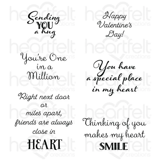 Top 10 π Heartfelt Creations Friendship Sentiments Cling Stamp Set π 3 Top 10 π Heartfelt Creations Friendship Sentiments Cling Stamp Set π