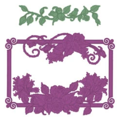 Best Sale ❤️ Heartfelt Creations Stylish Rose Frame Die 👍