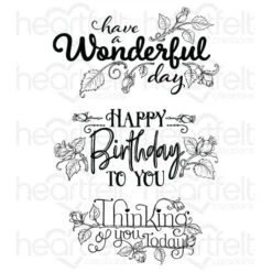 Top 10 🌟 Heartfelt Creations Elegant Rose Sentiments Cling Stamp Set ⌛