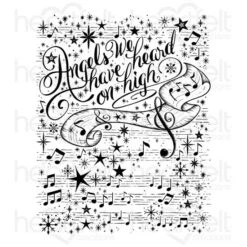 Best Pirce 🥰 Heartfelt Creations Joyous Noel Background Cling Stamp 🔔