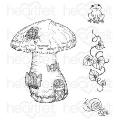 Cheapest 🧨 Heartfelt Creations Large Mushroom Cottage Cling Stamp Set 🔥