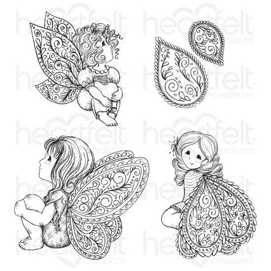 Discount ๐ฏ Heartfelt Creations Mushroom Fairies Cling Stamp Set ๐ 3 Discount ๐ฏ Heartfelt Creations Mushroom Fairies Cling Stamp Set ๐