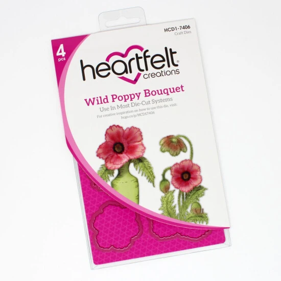 New ๐ฅฐ Heartfelt Creations Wild Poppy Bouquet Die ๐ฏ 4 New ๐ฅฐ Heartfelt Creations Wild Poppy Bouquet Die ๐ฏ - Image 2