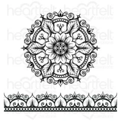 Wholesale 🎉 Heartfelt Creations Floral Mosaics Cling Stamp Set 😍