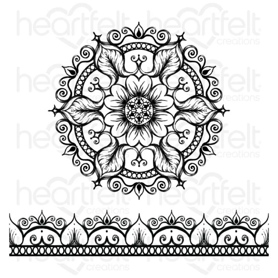 Wholesale 🎉 Heartfelt Creations Floral Mosaics Cling Stamp Set 😍 3 Wholesale 🎉 Heartfelt Creations Floral Mosaics Cling Stamp Set 😍