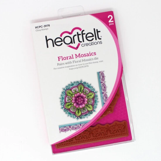 Wholesale 🎉 Heartfelt Creations Floral Mosaics Cling Stamp Set 😍 4 Wholesale 🎉 Heartfelt Creations Floral Mosaics Cling Stamp Set 😍 - Image 2