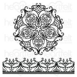 Promo ✨ Heartfelt Creations Bursting Bloom Mosaics Cling Stamp Set 👍