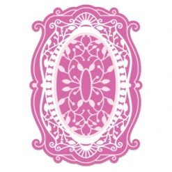 New ✔️ Heartfelt Creations Fancy Classic Oval Frame Die ❤️