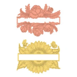 Discount 🌟 Heartfelt Creations Peony & Sunflower Banner Die 🤩