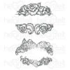 New 🌟 Heartfelt Creations Elegant Rose Banner Cling Stamp Set ⭐