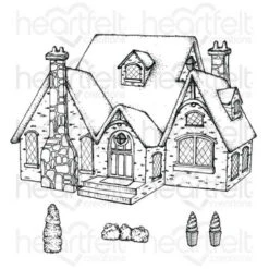 Brand new 🛒 Heartfelt Creations Countryside Cottage Cling Stamp Set ⌛