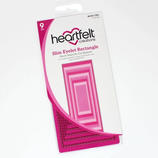Best Sale ๐ Heartfelt Creations Slim Eyelet Rectangle Die โ 4 Best Sale ๐ Heartfelt Creations Slim Eyelet Rectangle Die โ - Image 2