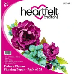 Deals 😉 Heartfelt Creations Deluxe Flower Shaping Paper 25-pack - White 💯