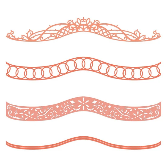 Best deal ๐ Heartfelt Creations Budding Curvy Decorative Border Die ๐ 3 Best deal ๐ Heartfelt Creations Budding Curvy Decorative Border Die ๐