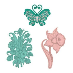 Cheap ❤️ Heartfelt Creations Delightful Daffodil And Butterfly Dies 🔔
