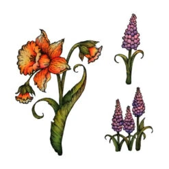 Brand new ⌛ Heartfelt Creations Small Daffodil And Hyacinth Cling Stamp Set 😀 -Heartfelt Creations Sales Shop unnamed file 794